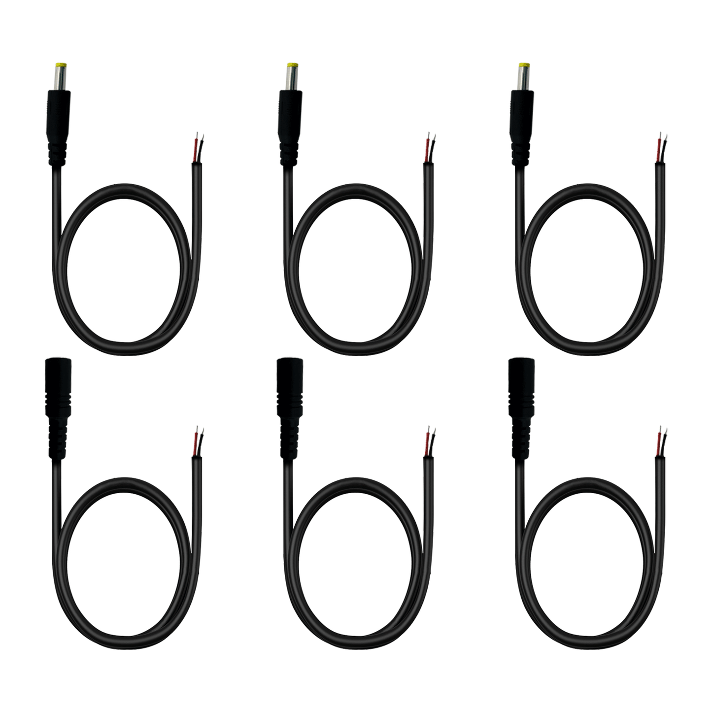 4.0x1.7mm 12V 3A pigtailed Power Cord for Outdoor Camera Battery Packs, LED Light Strips, and Fans Outdoor Camera