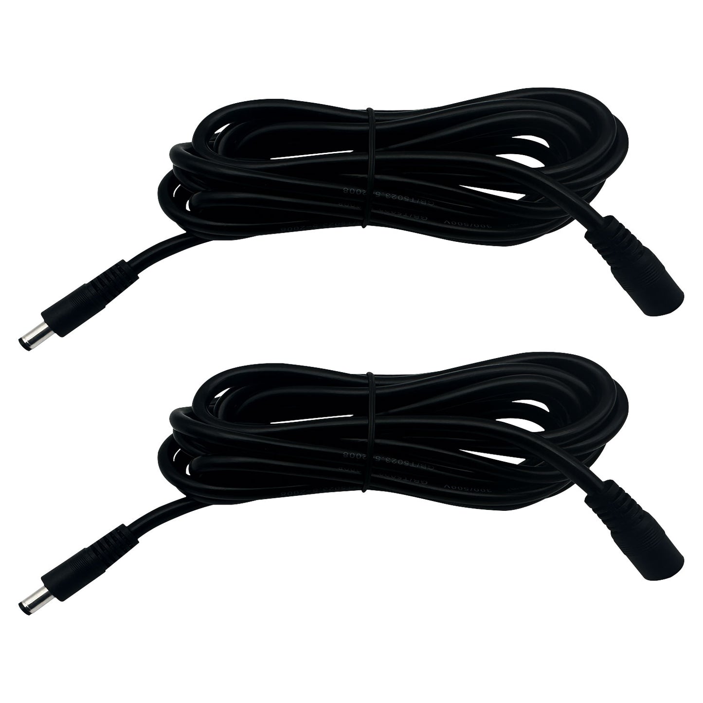 16AWG 5.5X 2.5mm, DC Extension Cable for IP Cameras CCTV Surveillance Cameras, LED Connectors DVR, Routers
