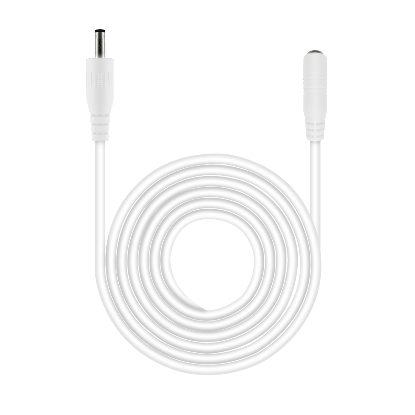 DC Power Adapter Male to Female Extension Cord, 3.5x1.35 mm, 5Volt Plug Extension Cord, Barrel Connector, for: Under Cabinet Lighting, LED Strip Lights, CCTV Security Cameras, IP Cameras