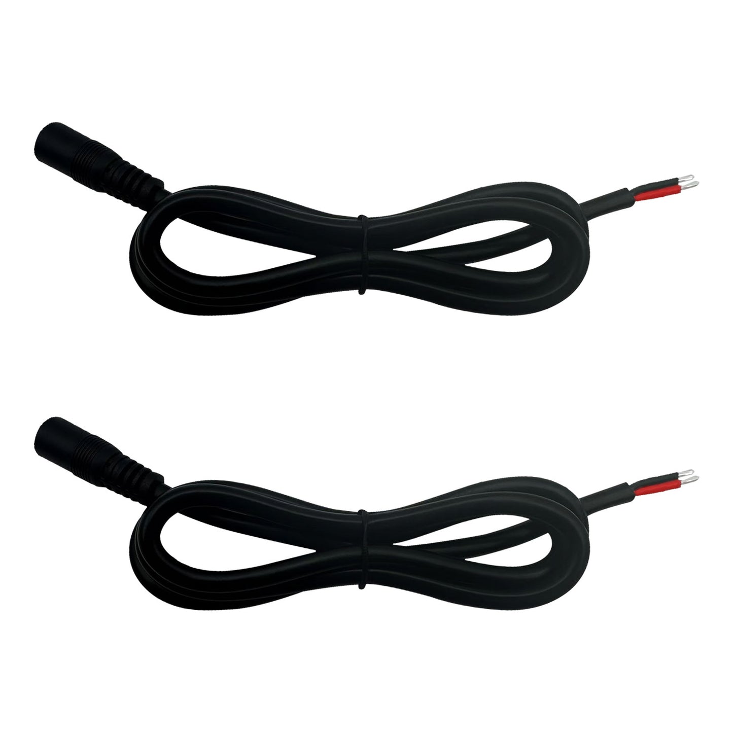 5.5x2.5mm 16AWG Male/Female with Pigtail Bare Wire Open-End Power Cord, Barrel Connector for CCTV Cameras, DVRs, LED Stripes Power Supply Repair Cord