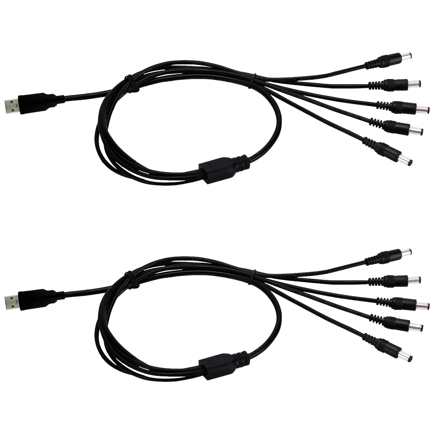 USB Male to DC5.5x2.1mm Male 12V 3A Power Splitter Power Adapter