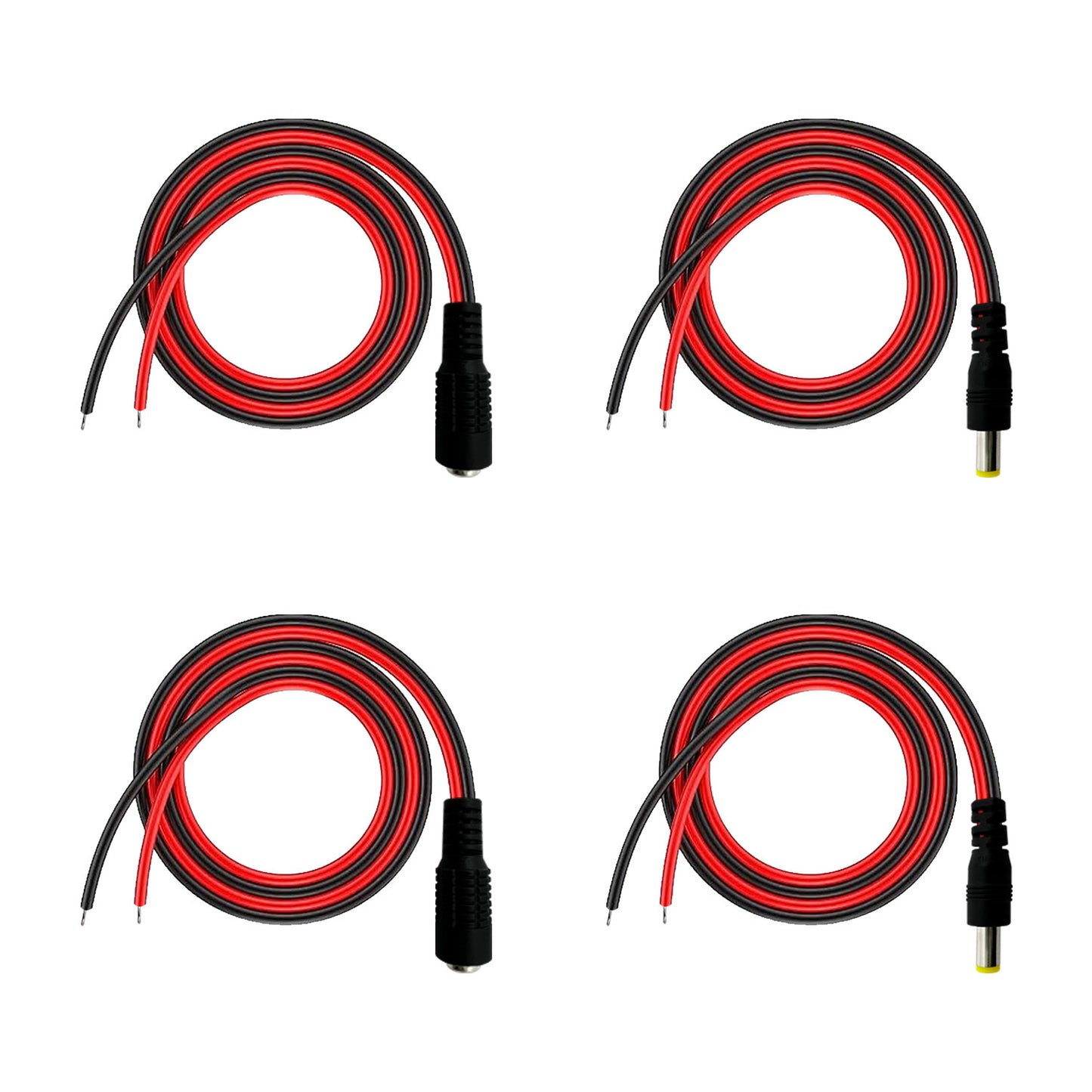 5.5x2.1mm DC Power Cord 12V 3A Service Power Cord LED Strip Power Extension Cord for CCTV Security Cameras