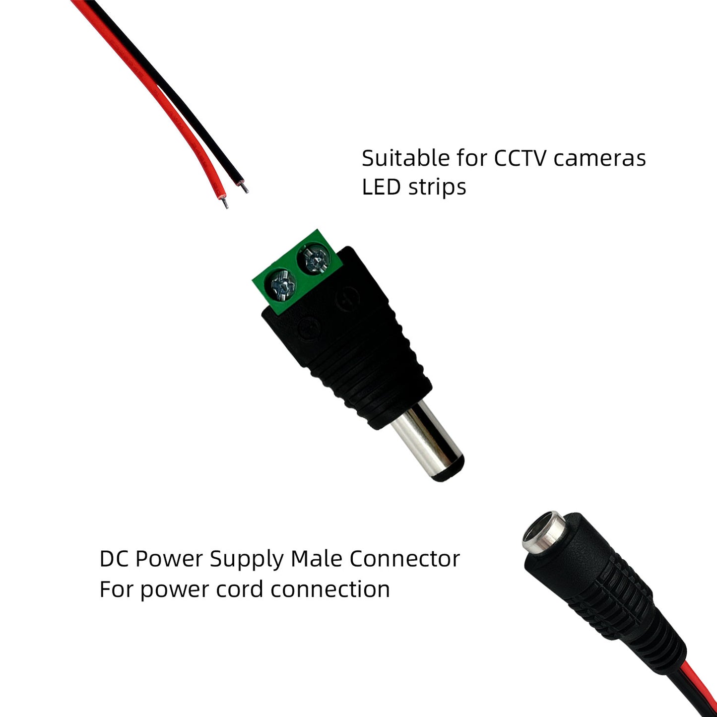 12V Connectors LED Connectors Barrel Connectors DC Power Adapters
