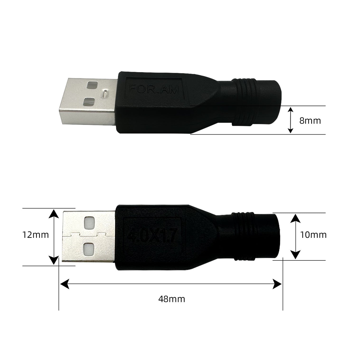 USB to DC 4.0x1.7mm12V 3A Connector Power Adapter