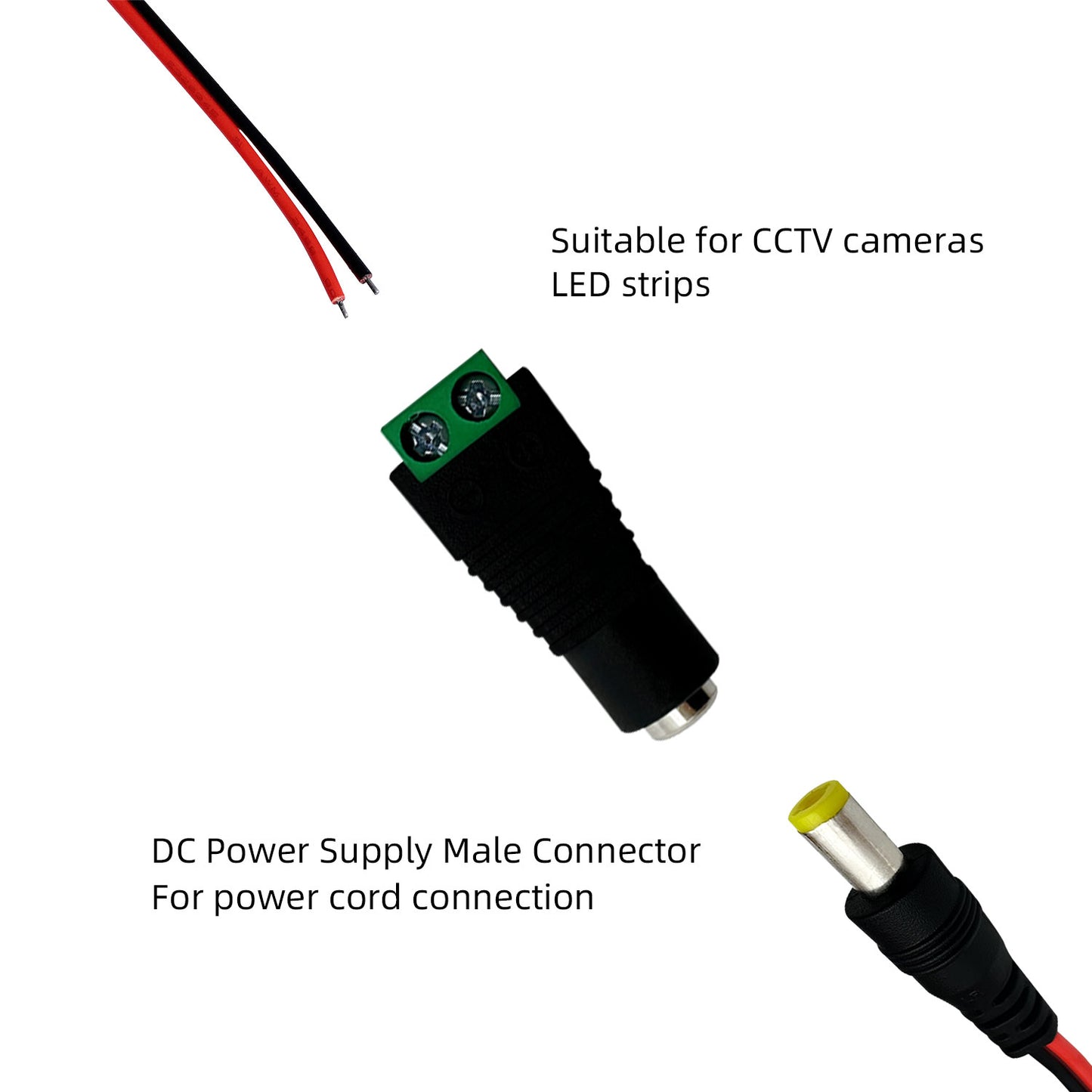 12V Connectors LED Connectors Barrel Connectors DC Power Adapters
