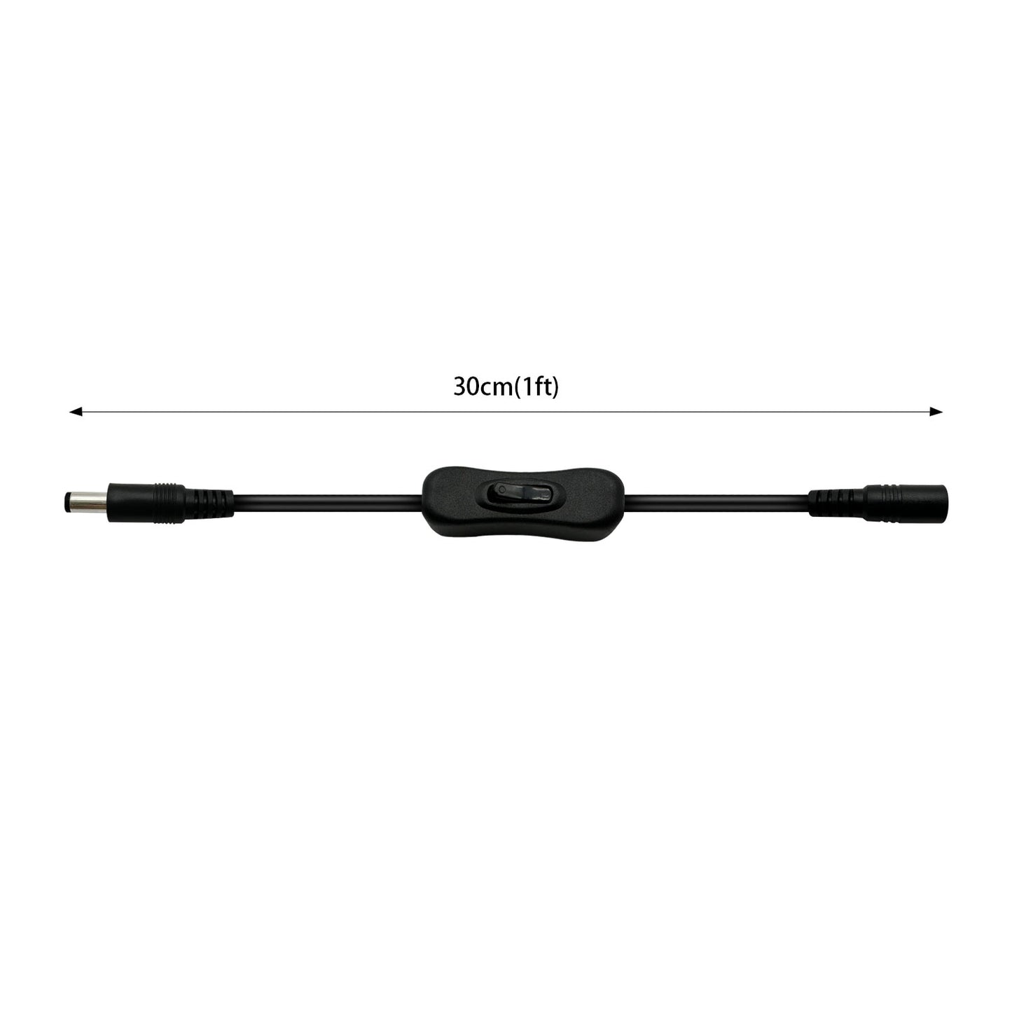Male to Female, Switched 12 5A Barrel Connector for LED Strip Light Speaker CCTV Surveillance Camera LED Strip Light Speaker