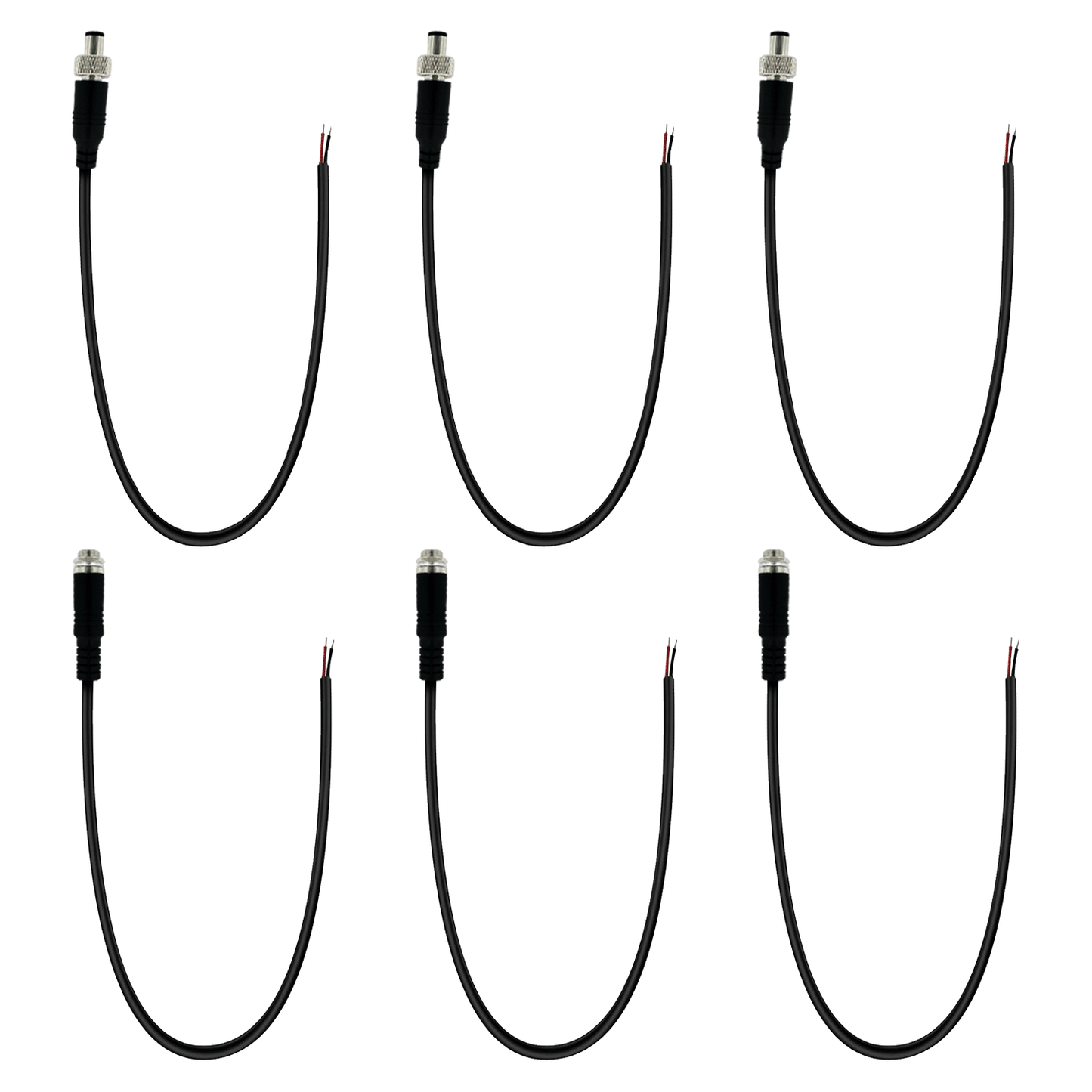5.5×2.1 mm Pigtail Power Cord 12V 5A Barrel Connector 12V Power Connector