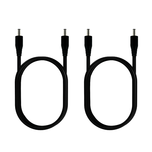 DC3.5x1.35mm to 5.5x2.1mm or 5.5x2.5mm 12V Male to Male Cable for LED Strip Lights Mini Speaker CCTV Surveillance Camera