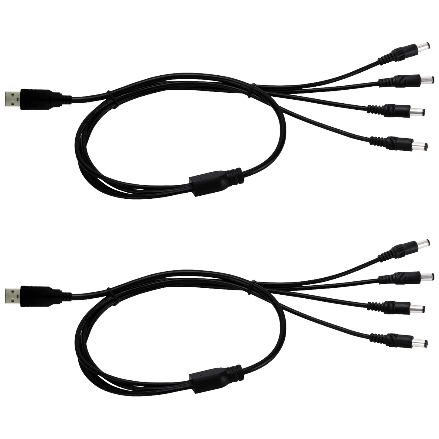 USB Male to DC5.5x2.1mm Male 12V 3A Power Splitter Power Adapter