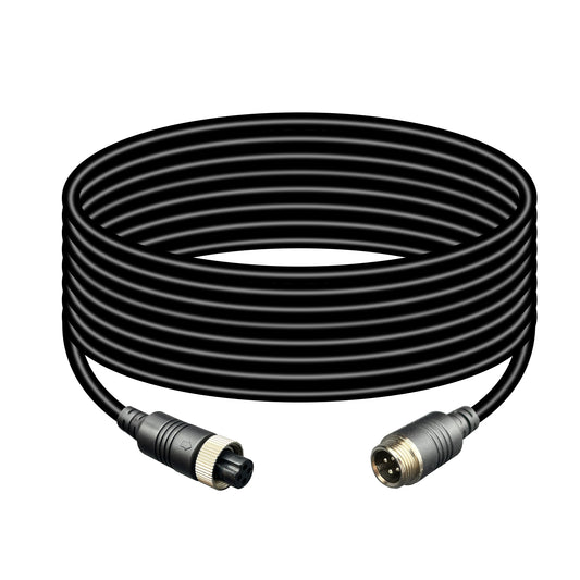 4-Pin Camera Cable 4-Pin Video Cable for Reversing Camera Rear View Camera System Truck Trailer Bus Car Waterproof