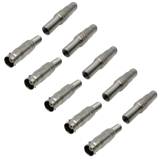 75 Ohm HD BNC Female Plug Q9 Surveillance Video Coaxial Cable Connector 75-5 HD-SDI Solderless Safety Cable 75Ω Feedthrough Connector