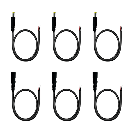 4.0x1.7mm 12V 3A pigtailed Power Cord for Outdoor Camera Battery Packs, LED Light Strips, and Fans Outdoor Camera
