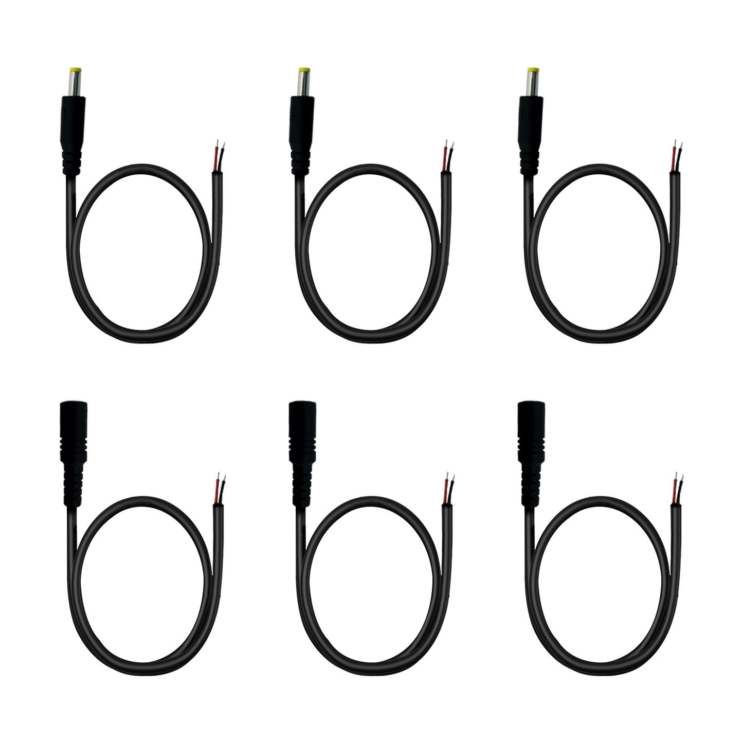 4.0x1.7mm 12V 3A pigtailed Power Cord for Outdoor Camera Battery Packs, LED Light Strips, and Fans Outdoor Camera