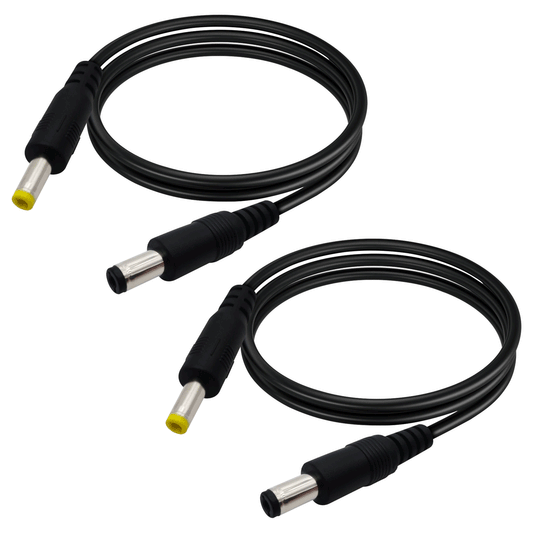 4.0x1.7 mm Male to 5.5x2.1/5.5x2.5 mm Male Plug 12V DC Male to Male Power Cord