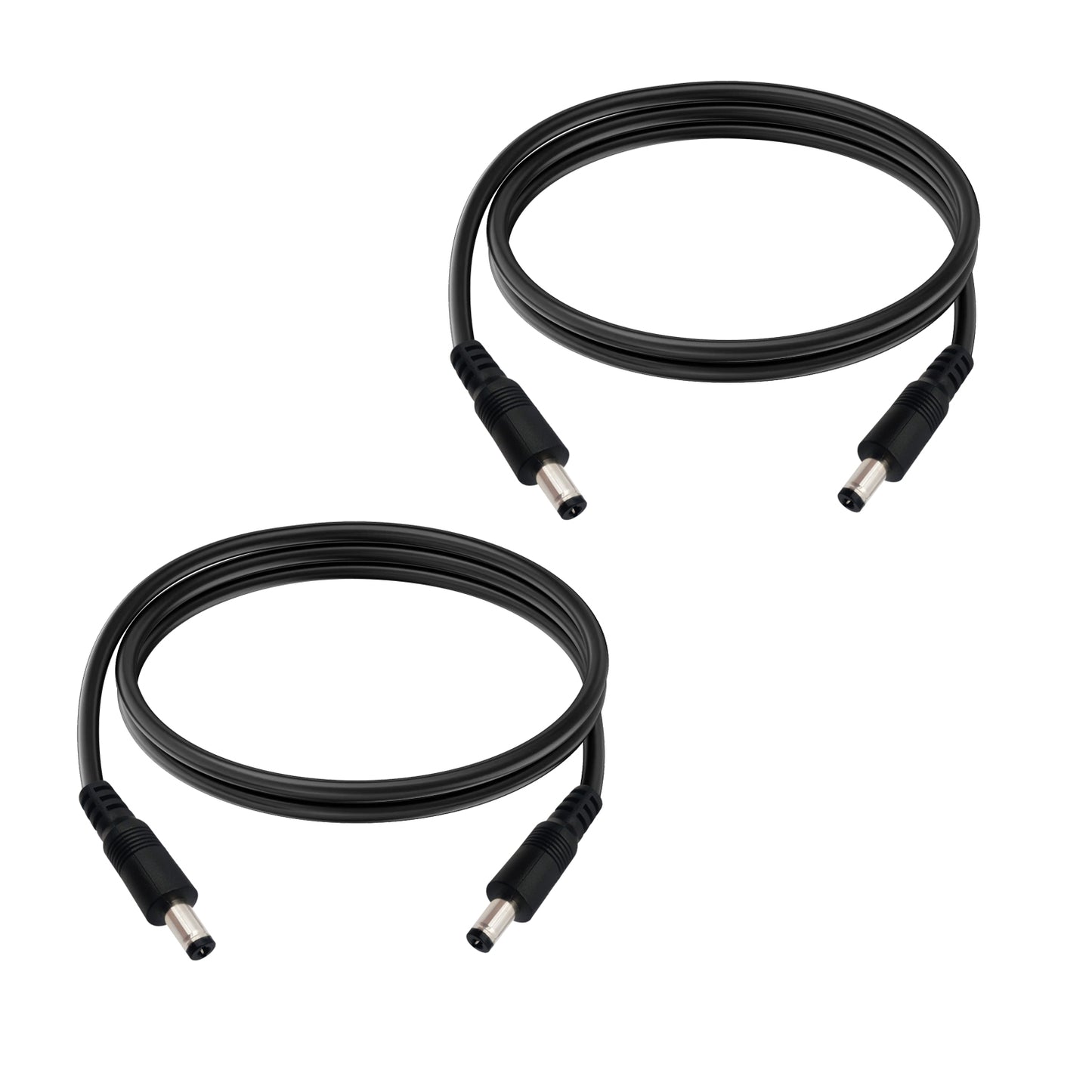 DC5.5x2.5mm 12V Power Cord 18AWG Male to Male Extension Cable 5525 Connector