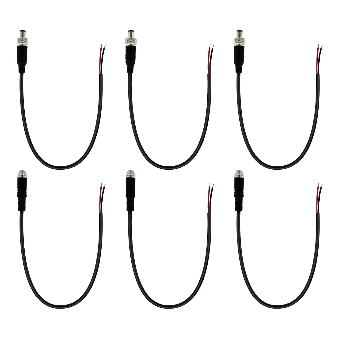 5.5×2.1 mm Pigtail Power Cord 12V 5A Barrel Connector 12V Power Connector