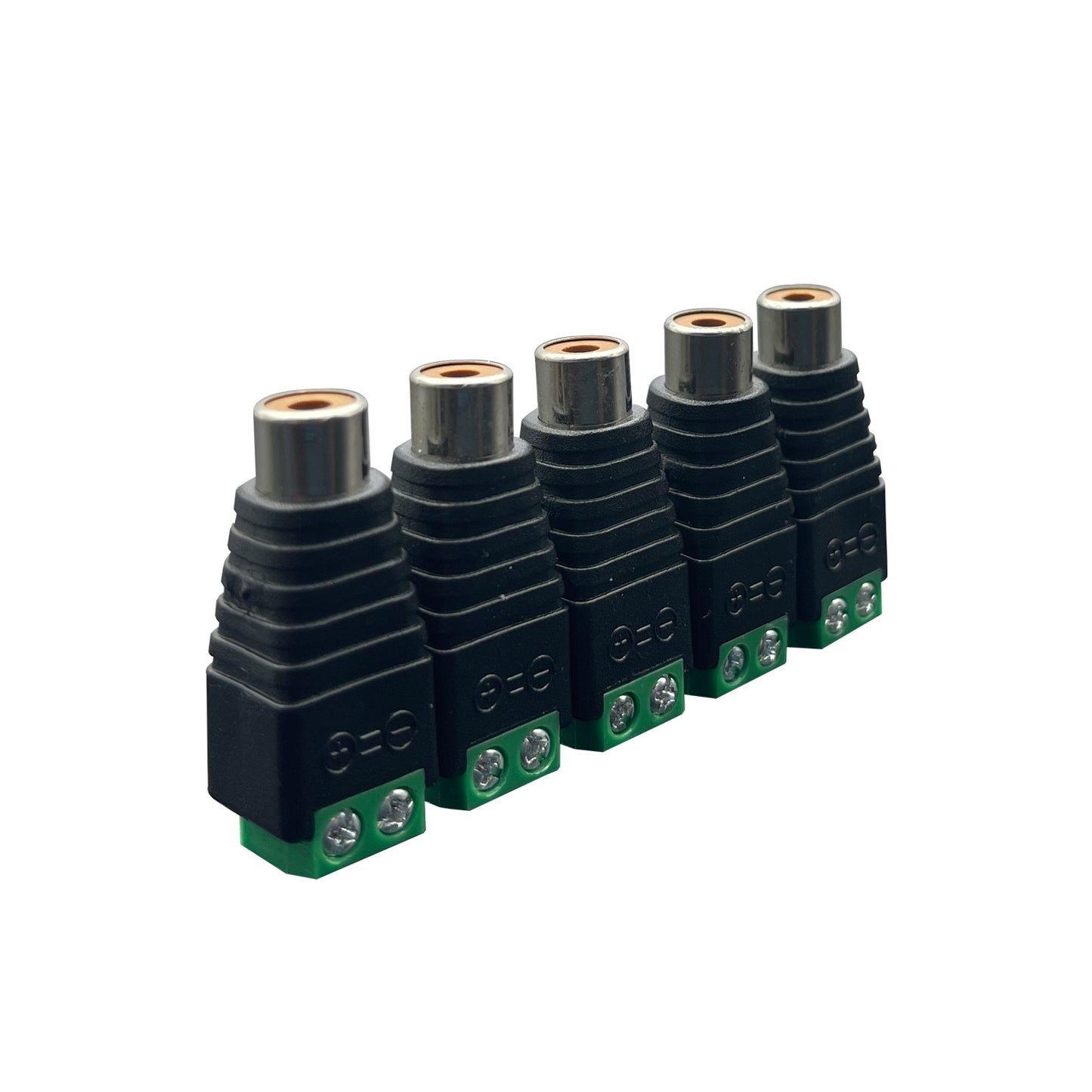 RCA Connector to AV Screw Terminal Audio Video Connector RCA Plug for Speaker Wiring RCA Adapter