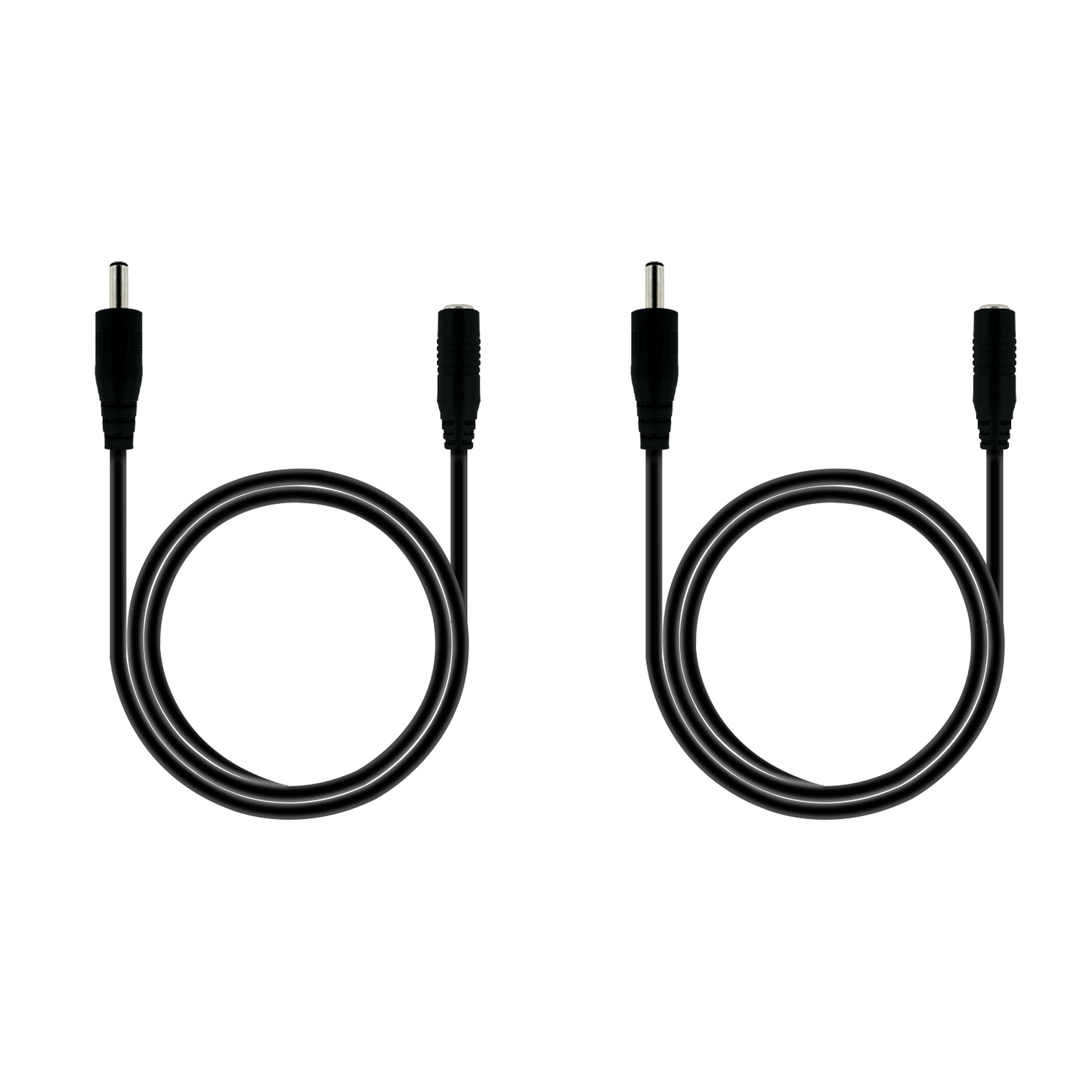 DC Power Adapter Male to Female Extension Cord, 3.5x1.35 mm, 12 Volt Plug Extension Cord, Barrel Connector, for: Under Cabinet Lighting, LED Strip Lights, CCTV Security Cameras, IP Cameras