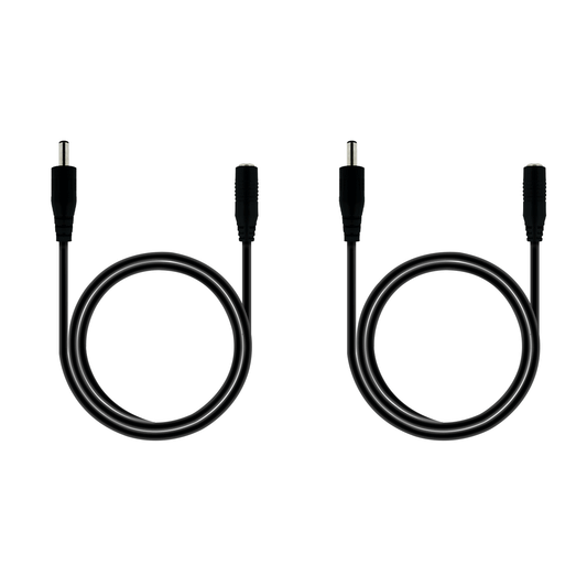 DC Power Adapter Male to Female Extension Cord, 3.5x1.35 mm, 12 Volt Plug Extension Cord, Barrel Connector, for: Under Cabinet Lighting, LED Strip Lights, CCTV Security Cameras, IP Cameras