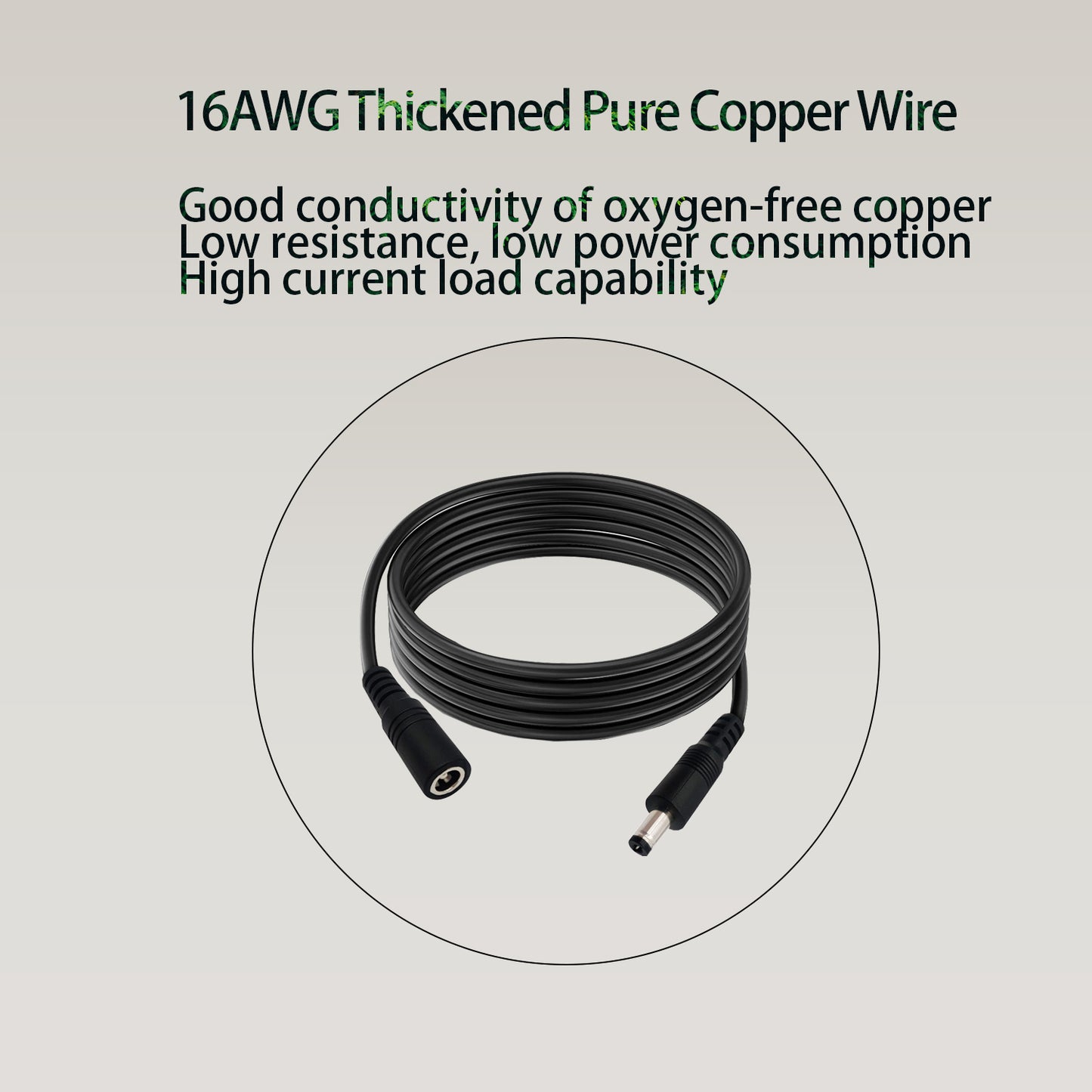 2 pcs/4.9ft DC5.5X 2.1mm, 12V 24V 16AWG Male to Female DC Extension Cord for Solar Panel Router LED Light Bar Power Extension Cord Projector Printer