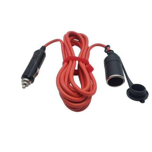 Heavy Duty Car Extension Cord, American Standard 18AWG, 12 Volt/24 Volt Automotive Car Extension Cord due to Tire Inflator, Cleaner, Convenient Refrigerator
