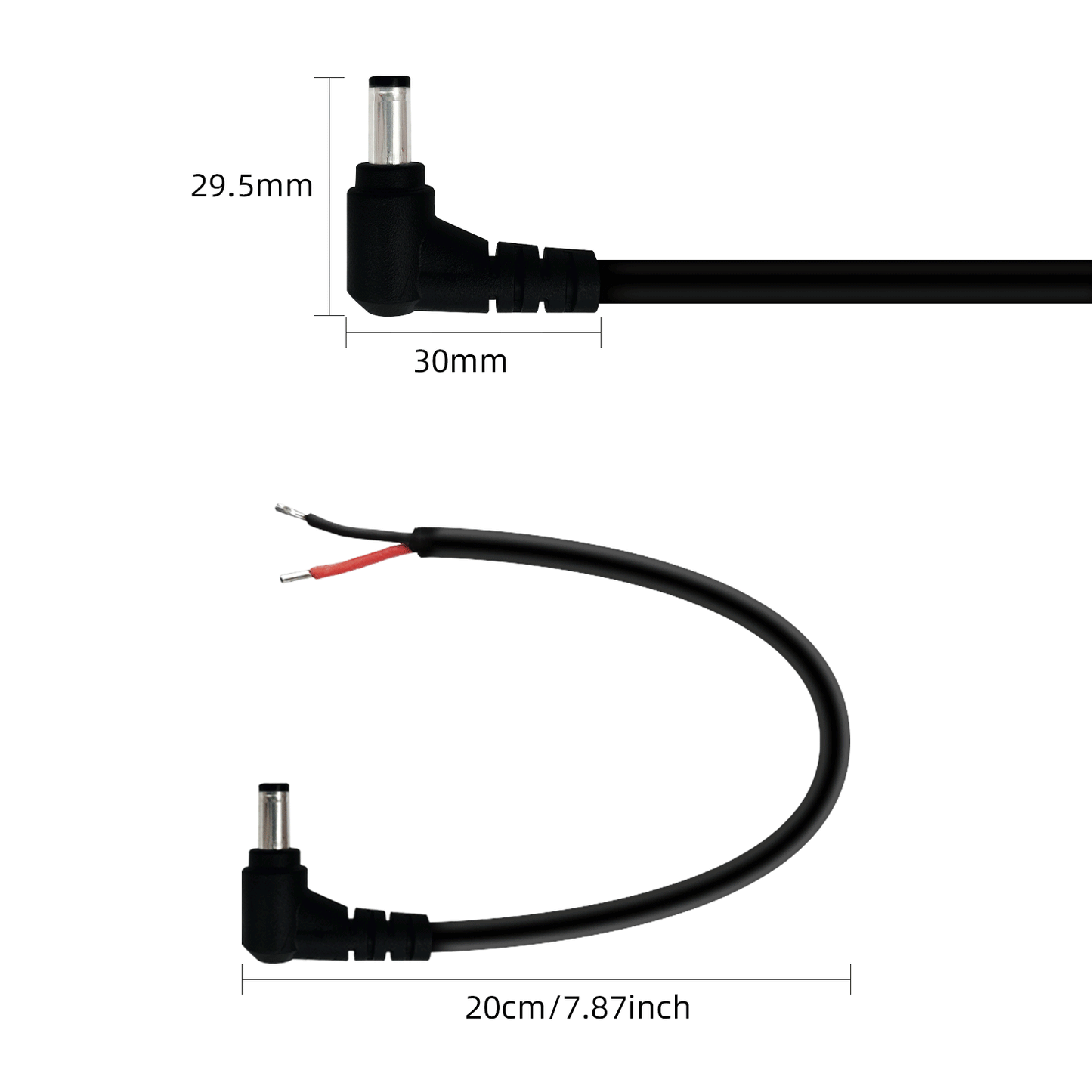 5.5X 2.5mm DC Power Pigtail Power Cord DC 12 V Male Plug Connection Cable for CCTV Surveillance Camera Router Projector LED Light Bar