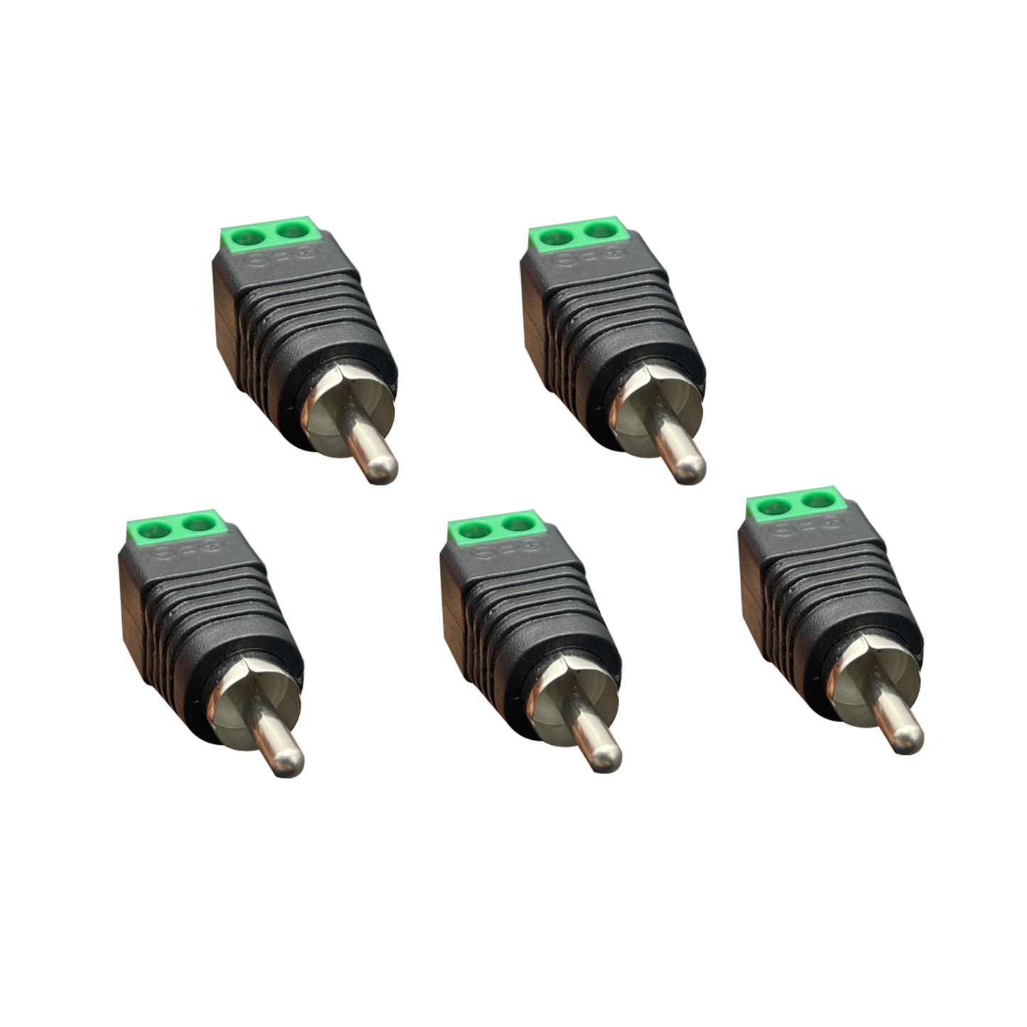 RCA Connector to AV Screw Terminal Audio Video Connector RCA Plug for Speaker Wiring RCA Adapter