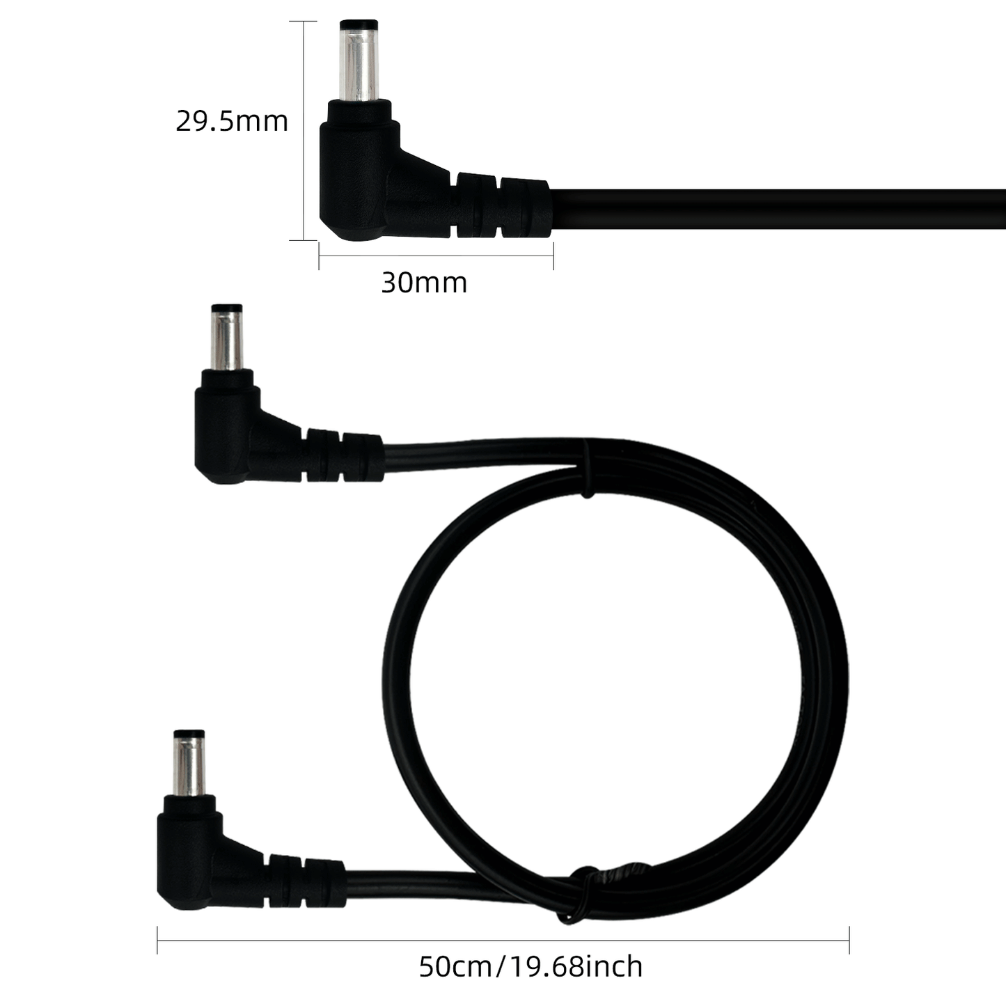 DC5.5x2.5mm Male to Male Extension Cable 12V DC Cable for CCTV Surveillance Camera LED Strip Light Printer DVR Router