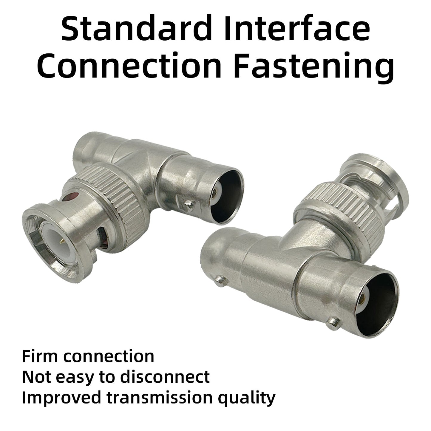 10pcs for Coaxial Cable Video Antenna BNC Splitter BNC Male to Dual Female Jack Tee BNC Connector Adapter