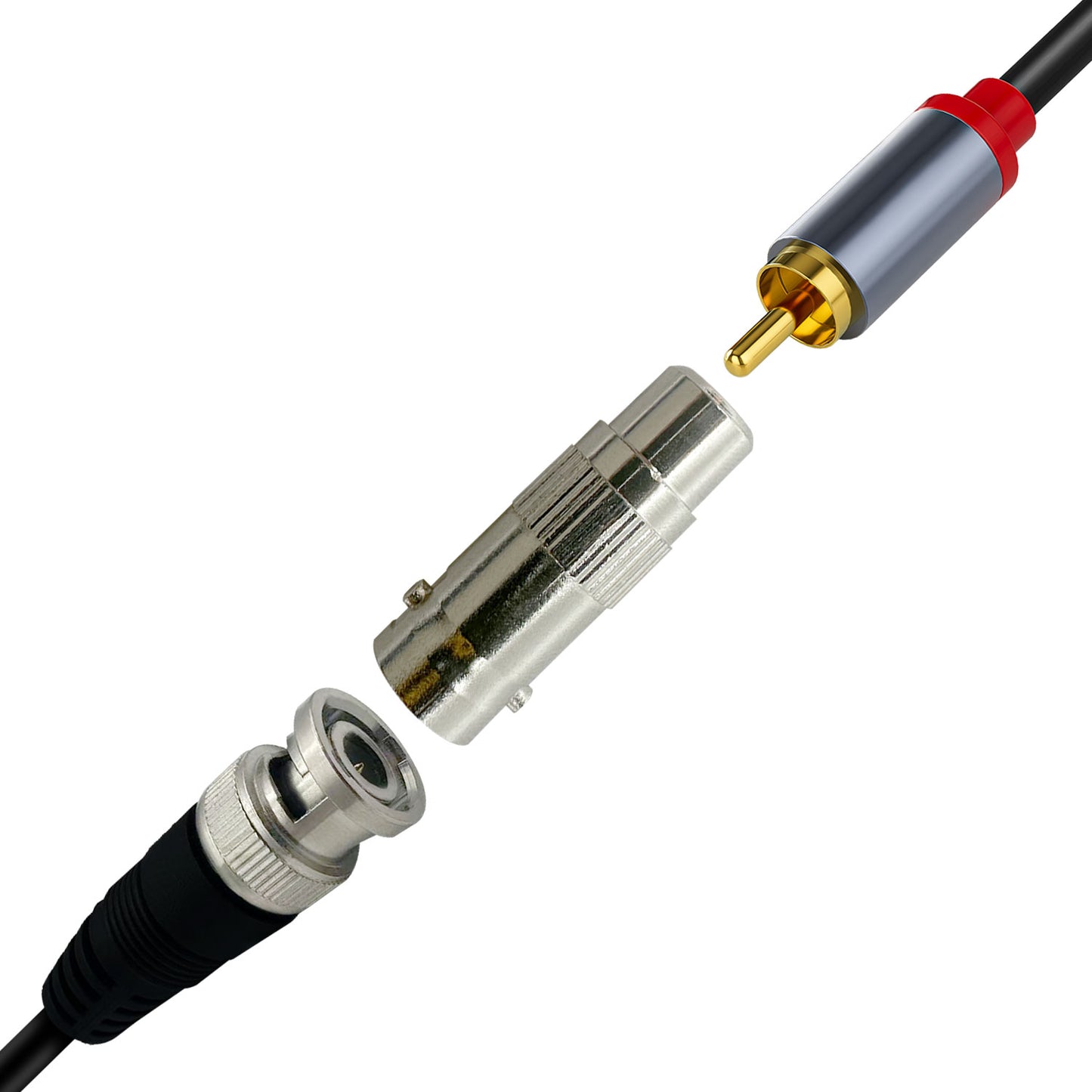 10pcs BNC Female to RCA Female Coupler Adapter Connectors for CCTV Security Surveillance Systems Surveillance Systems