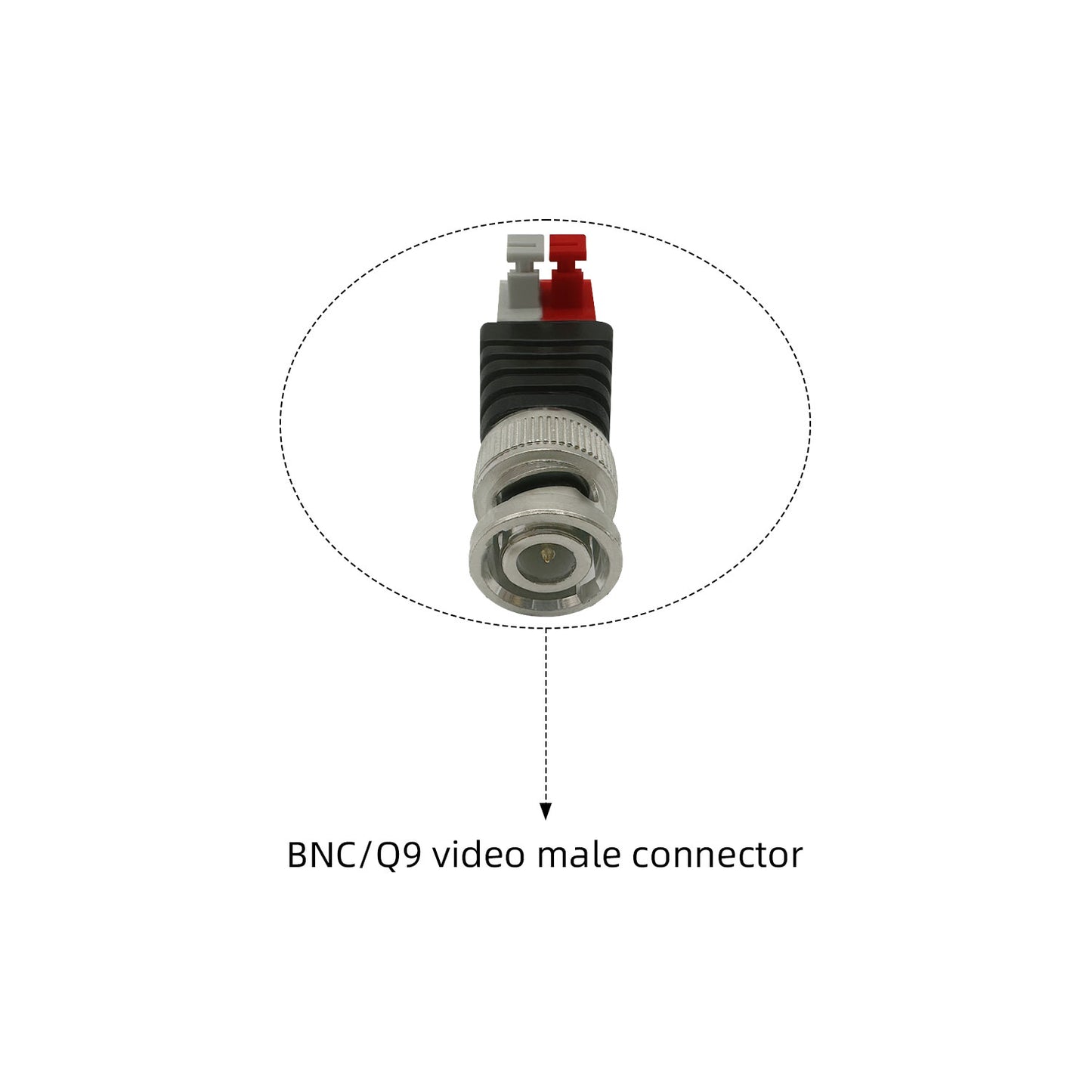 bnc Connector Video balun with solderless Screw Terminal Adapter RJ11 Connector