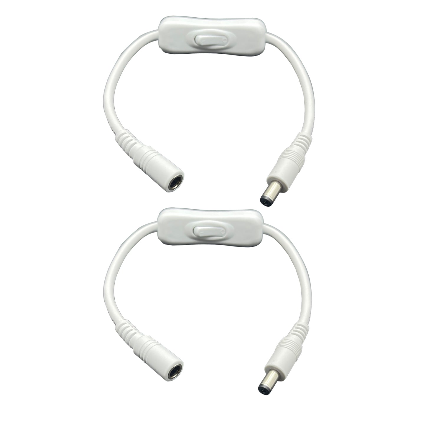 Male to Female, Switched 12 5A Barrel Connector for LED Strip Light Speaker CCTV Surveillance Camera LED Strip Light Speaker