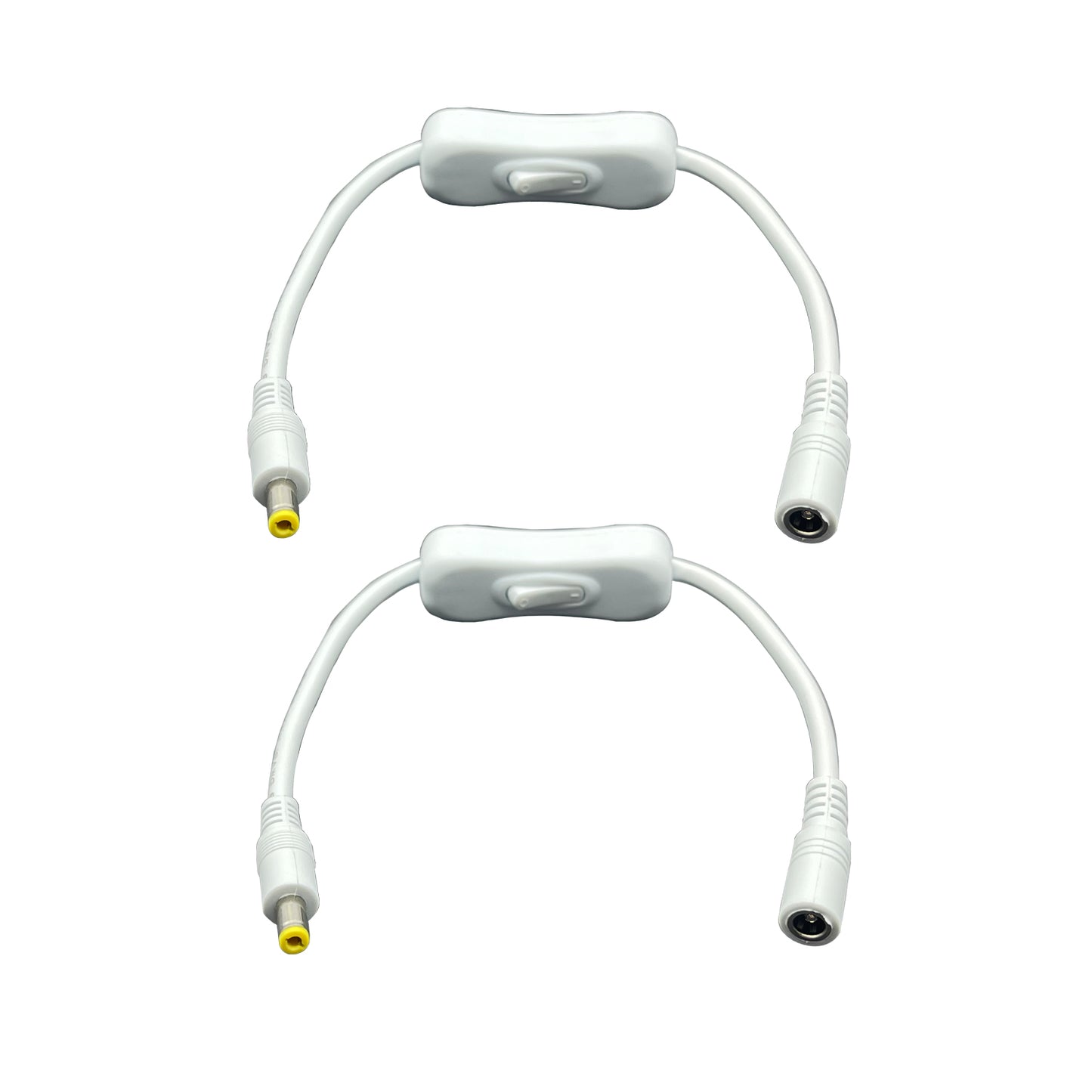 Male to Female, Switched 12 5A Barrel Connector for LED Strip Light Speaker CCTV Surveillance Camera LED Strip Light Speaker