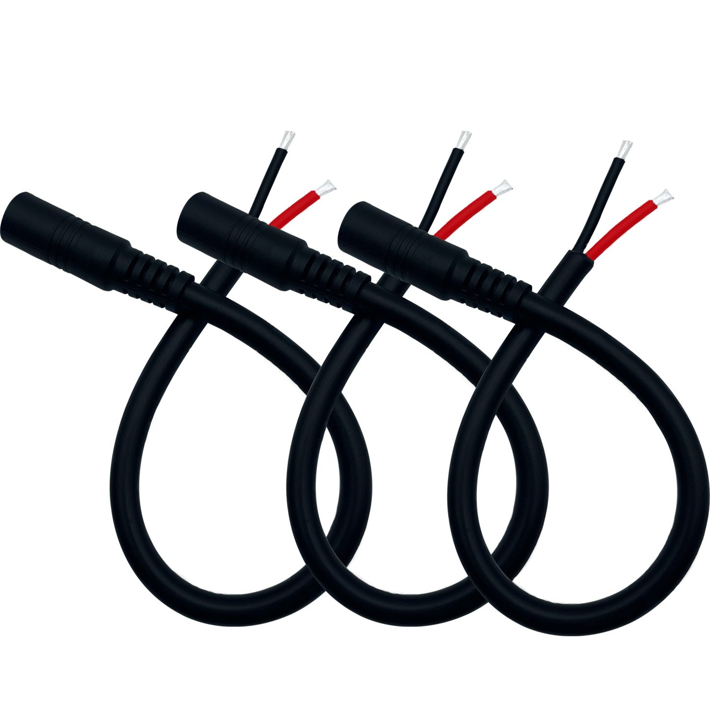 5.5x2.1mm / 5.5x2.5mm 14AWG DC Pigtail Power Cord for CCTV Security Cameras Outdoor Power Supply Convenient Solar Charging Panel DC Power Repair Cable