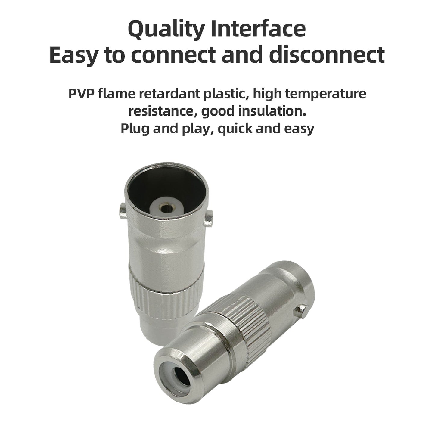 10pcs BNC Female to RCA Female Coupler Adapter Connectors for CCTV Security Surveillance Systems Surveillance Systems