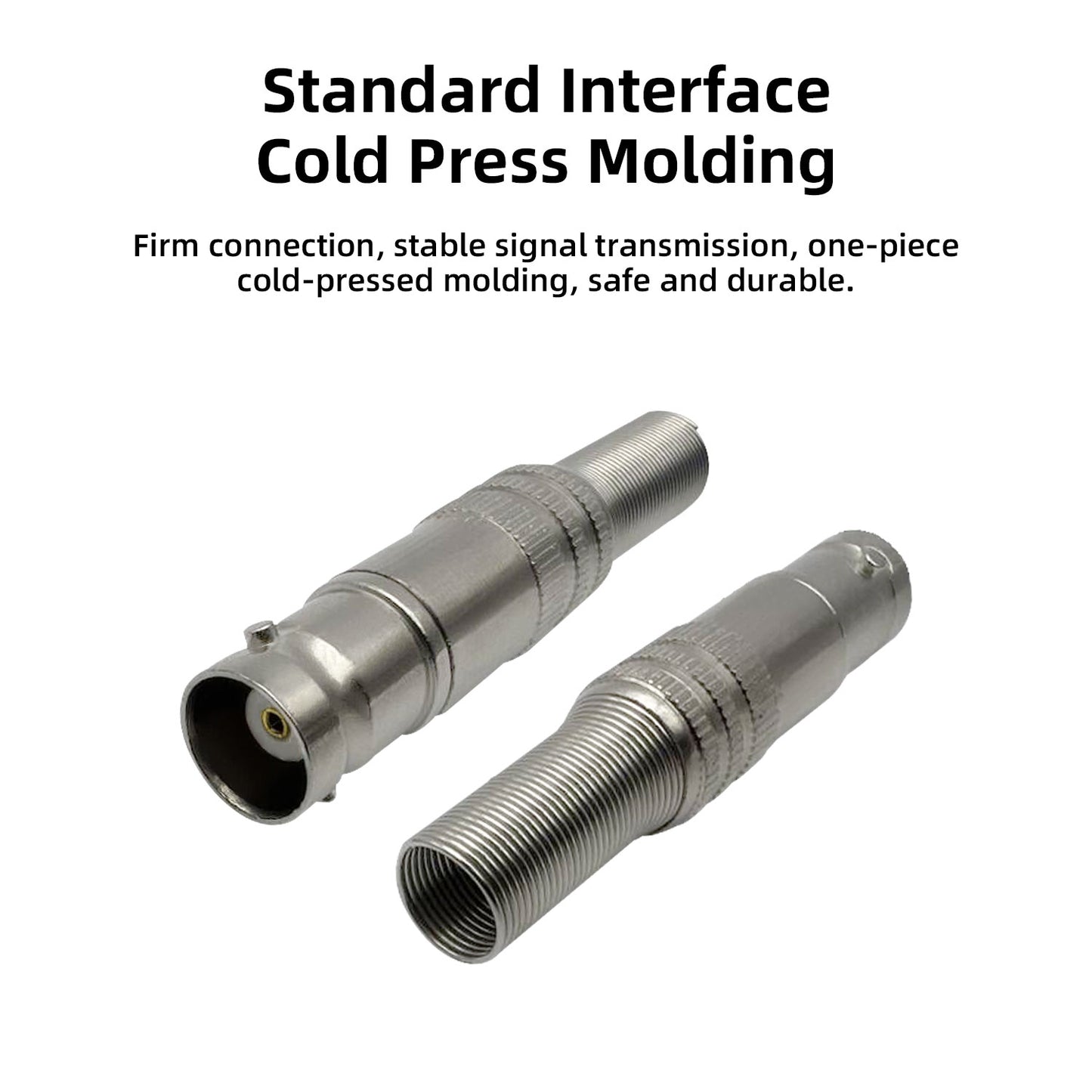 75 Ohm HD BNC Female Plug Q9 Surveillance Video Coaxial Cable Connector 75-5 HD-SDI Solderless Safety Cable 75Ω Feedthrough Connector