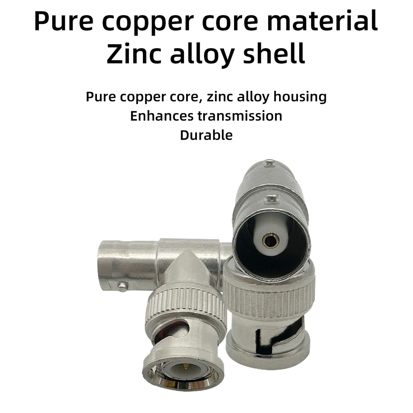 10pcs for Coaxial Cable Video Antenna BNC Splitter BNC Male to Dual Female Jack Tee BNC Connector Adapter