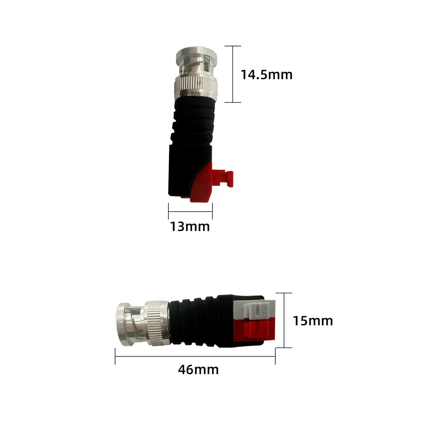 bnc Connector Video balun with solderless Screw Terminal Adapter RJ11 Connector
