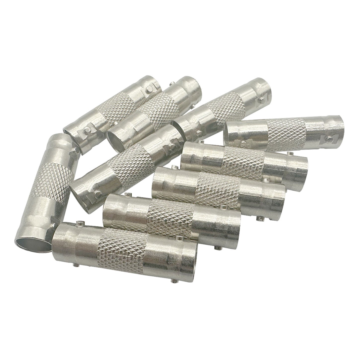 10pcs BNC Female to BNC Female CCTV Security Camera Adapter Coupler Straight Extension Connector