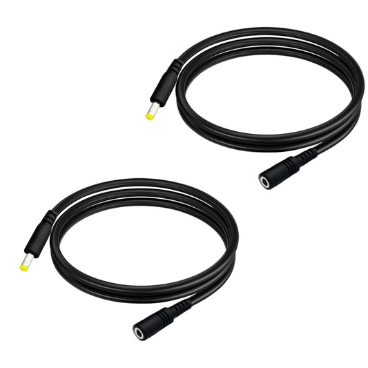 DC4.0x1.7mm Male to Female DC Power Extension Cable for Bluetooth Speaker Walkman Fan 12V DC Power Cable IP Surveillance Camera Table Lamp LED Strip Lights and Other Equipment