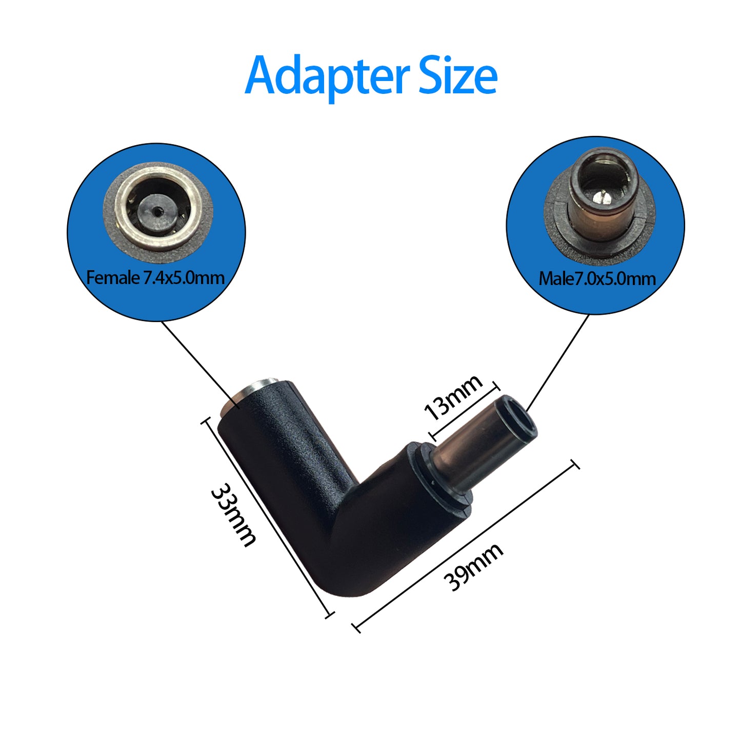 3pcs 7.4x5.0mm Power Connector Converter Adapter Dell for Hp Pavilion Probook Elitebook Envy Compaq Presario Resmed AirSense 10 Resmed S10 CPAP BiPAP