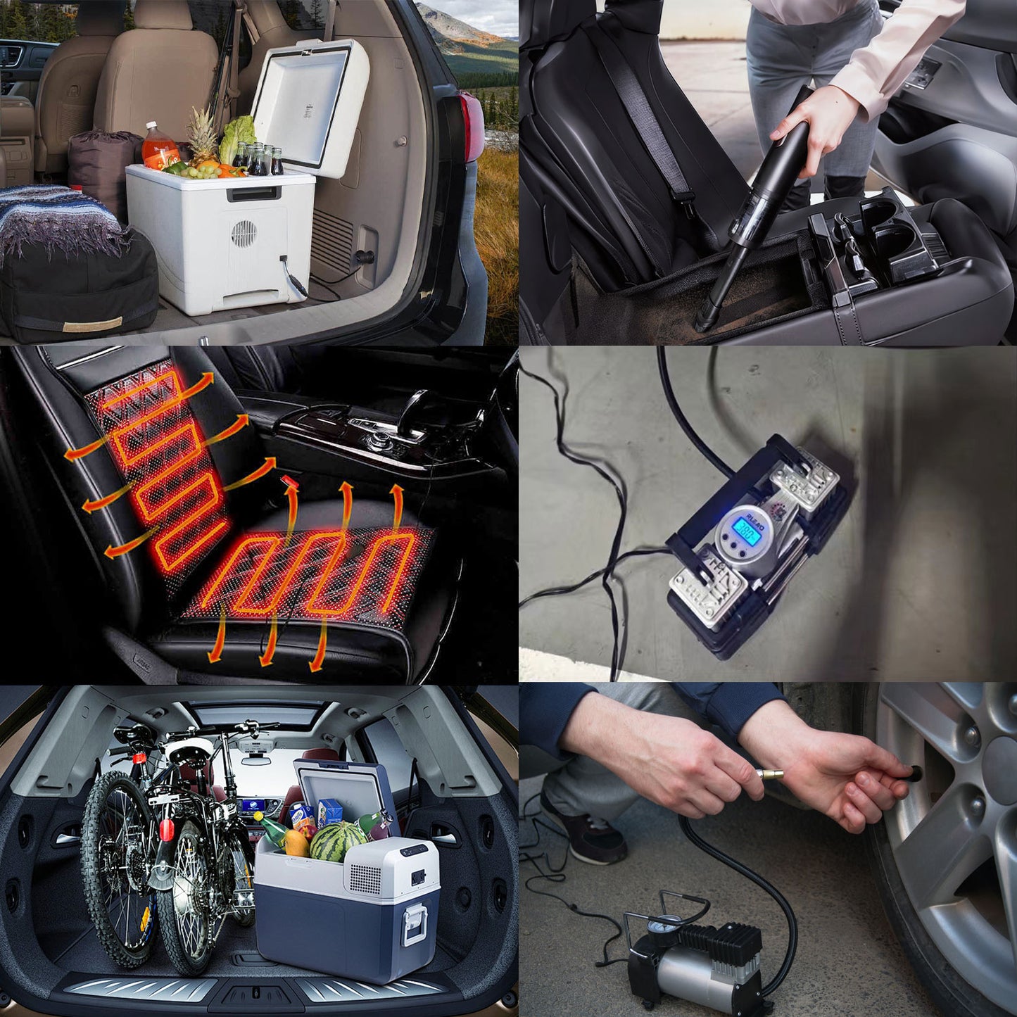 Heavy Duty Car Extension Cord, American Standard 18AWG, 12 Volt/24 Volt Automotive Car Extension Cord due to Tire Inflator, Cleaner, Convenient Refrigerator