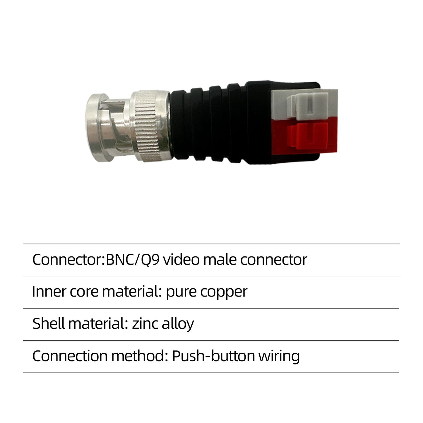 bnc Connector Video balun with solderless Screw Terminal Adapter RJ11 Connector