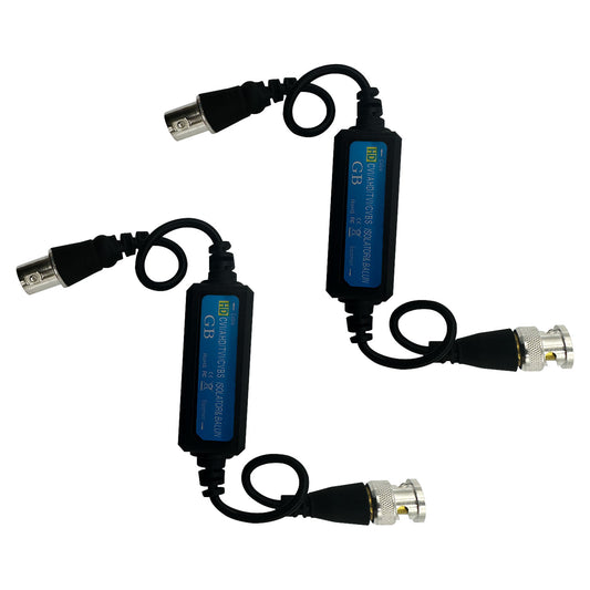 2pcs BNC Ground Isolators HDVI/AHD/TVI/CVBS Camera Filters Horizontal Snowflake Noise Reduction
