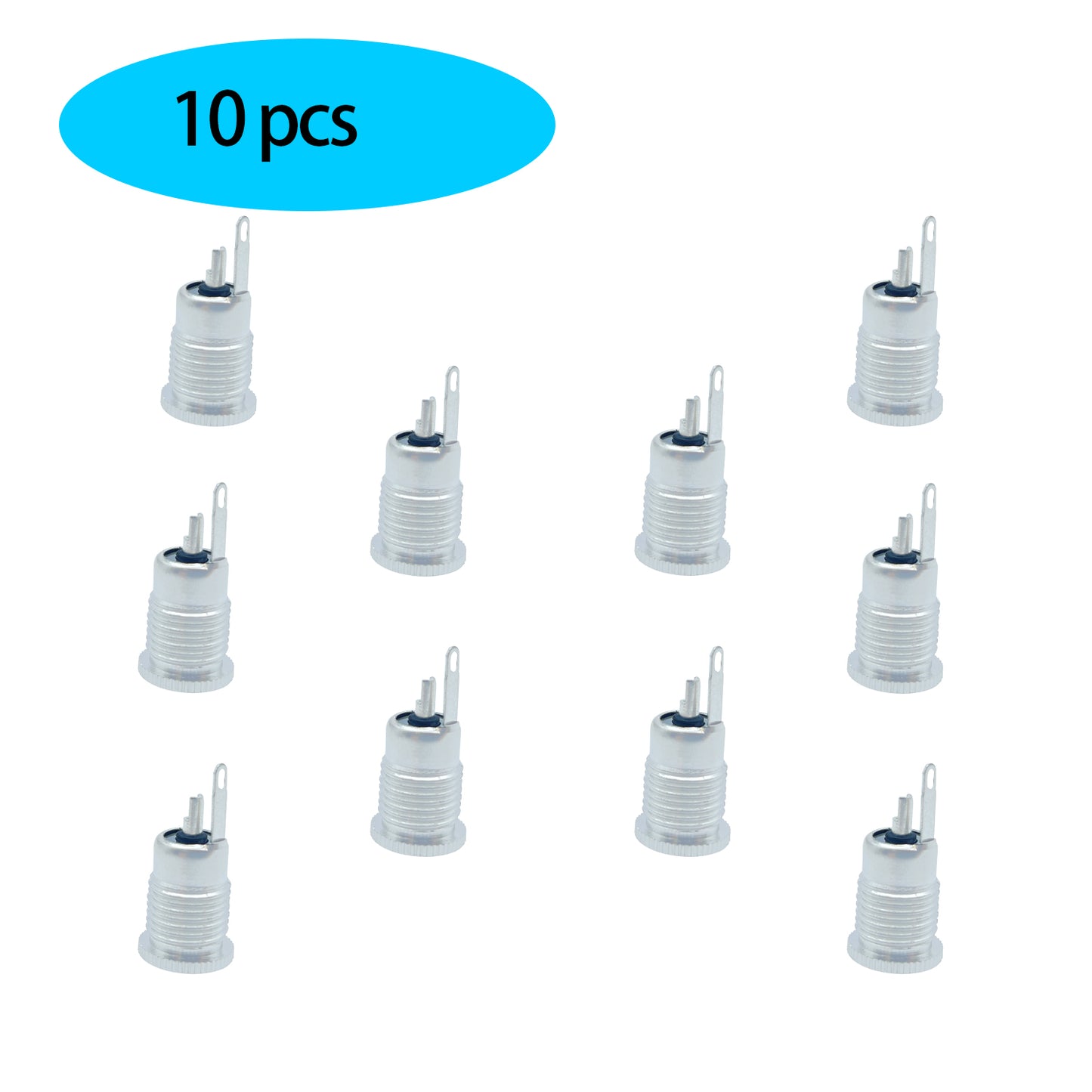 DC Power Jack 5.5 x 2.1 mm Female DC Plug-in Jack Panel Mounting Connectors