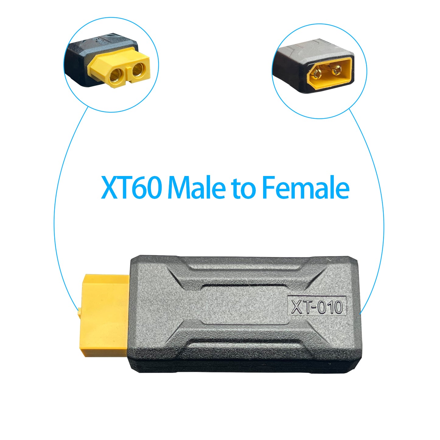XT60 Connector Adapter XT60 Wireless Adapter for RC FPV Remote Control Vehicles Airplanes Drones Energy Storage Power Supply Solar Panel