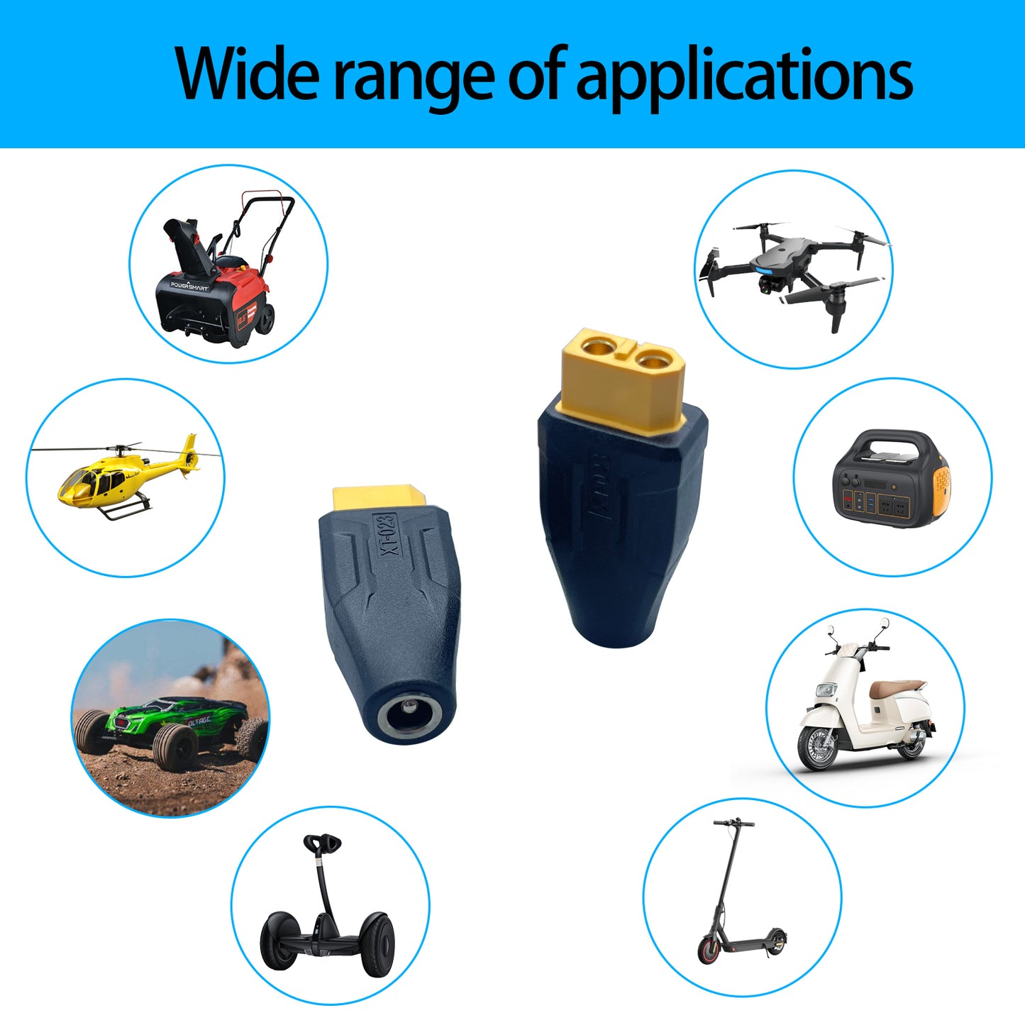 XT60 to DC5525 Connector XT60 Adapter for Model Airplanes Power Connector Drone Models Energy Storage Power Supply