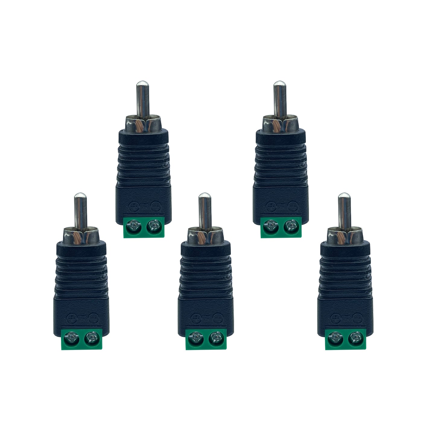 RCA Connector to AV Screw Terminal Audio Video Connector RCA Plug for Speaker Wiring RCA Adapter
