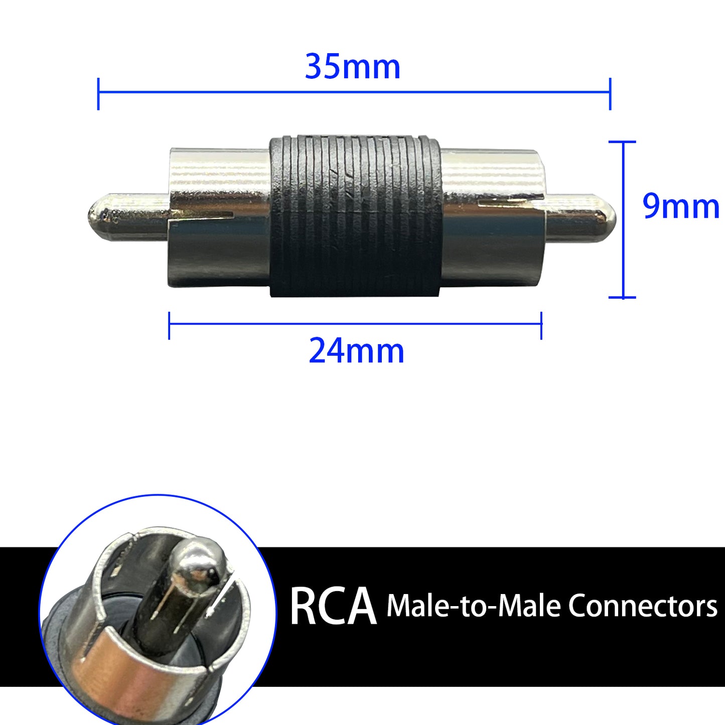 RCA connectors RCA adapters Couplers for CD Players Amplifiers TVs Speakers